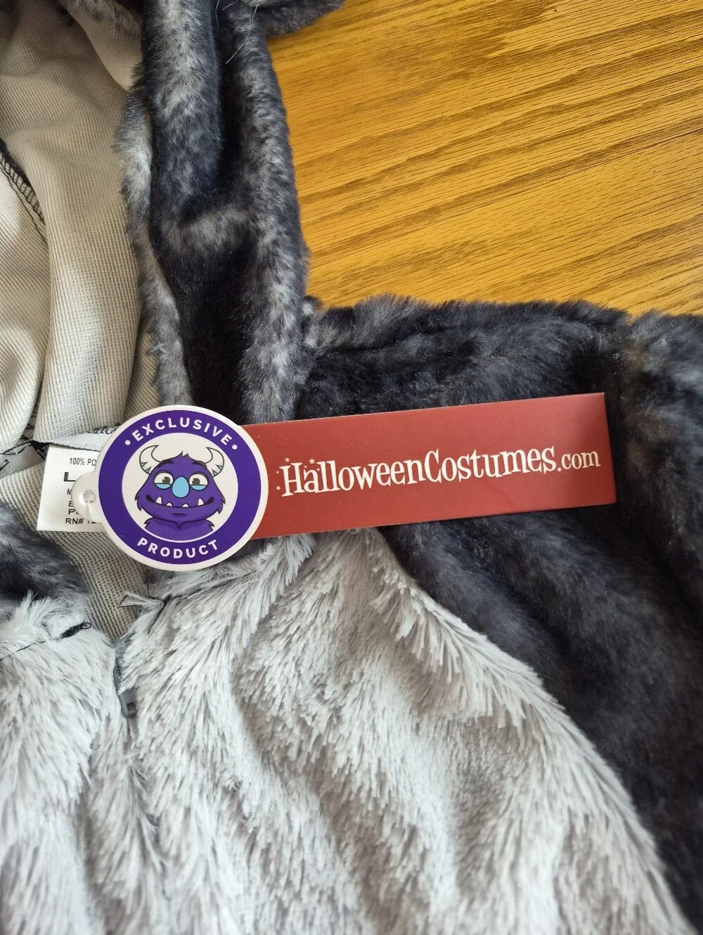 Fun Costumes Kids Halloween Costume Koala Bear Gray Faux Fur Jumpsuit Large